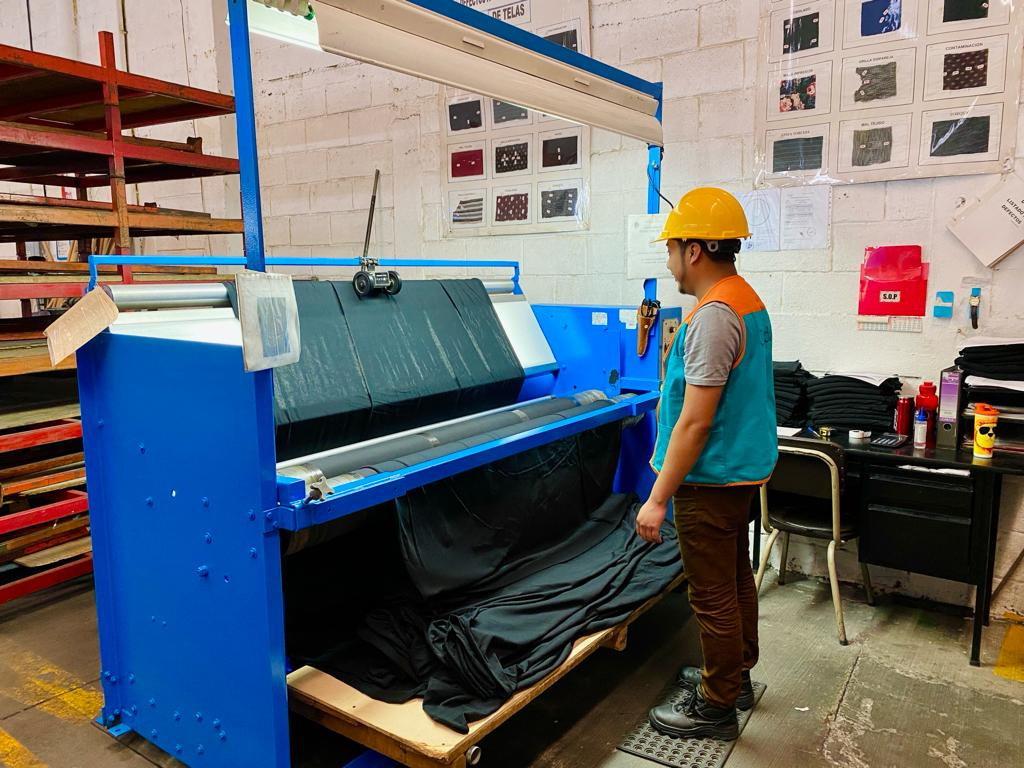 Fabric inspection station